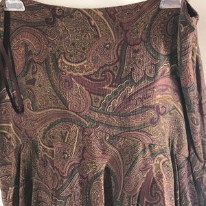 NWT Silk skirt Lauren Petites